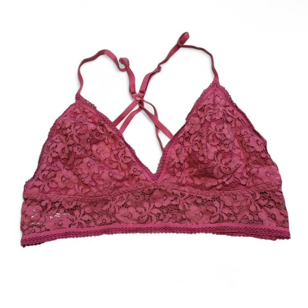 Xhilaration Lace Bralette in Deep Pink